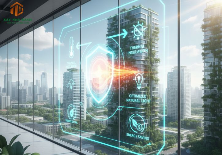 Kính Tiết Kiệm Năng Lượng: Tối Ưu Hiệu Suất Nhiệt Cho Công Trình Xanh