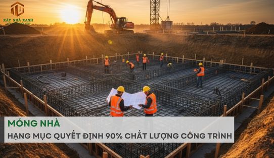 MÓNG NHÀ HẠNG MỤC QUYẾT ĐỊNH 90% CHẤT LƯỢNG CÔNG TRÌNH