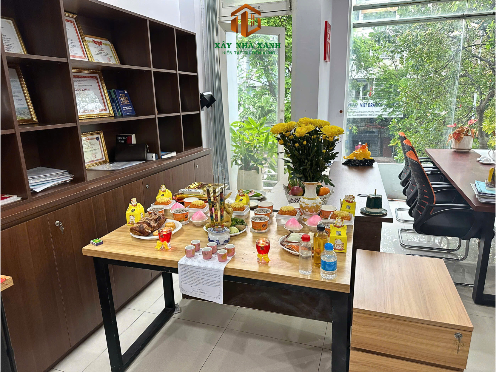 CÚNG KHAI XUÂN CÙNG XÂY NHÀ XANH